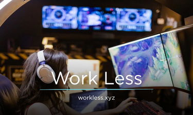 WorkLess.xyz - Creative brandable domain for sale
